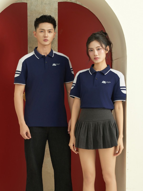 Áo Đồng Phục Công Ty Ecotton 2 Màu Xanh Đen